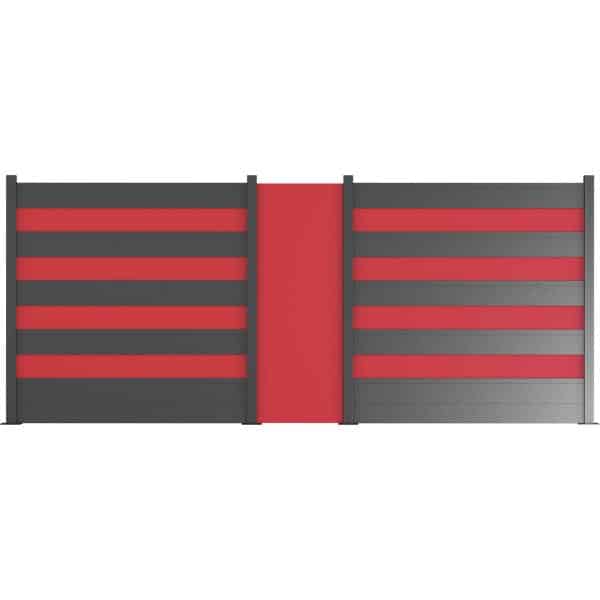 ZacAlu Aluverbund Zierblech Rot 85 x 178