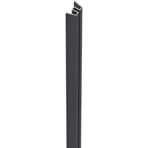 ZacAlu Aufnahmeleiste 2 mm - 4 mm für Aluminium-Zaunpfosten Anthrazit 190 cm
