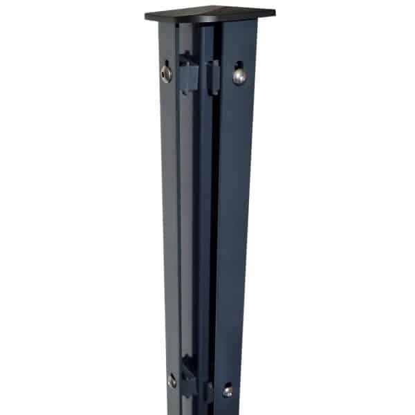 Zauneckpfosten für Doppelstabmattenzaun Abdeckleiste Anthrazit 80 cm