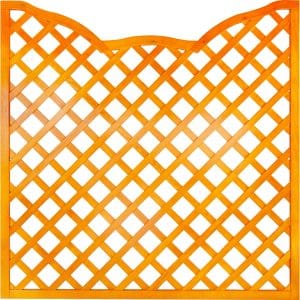 Zaunelement Calais LP Gitter-Bogen 180 cm x 180 cm Pinie
