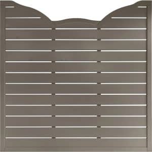 Zaunelement Calais LS Bogen 180 cm x 180 cm Grau