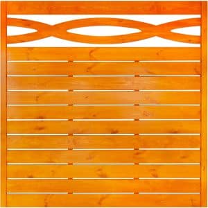 Zaunelement Geneva LP Gerade 180 cm x 180 cm Pinie