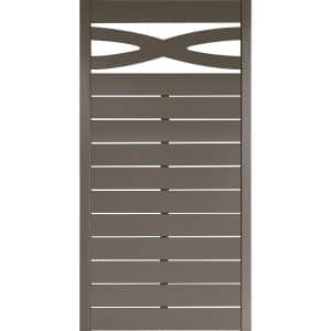 Zaunelement Geneva LS Gerade 180 cm x 90 cm Grau