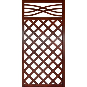 Zaunelement Malaga mit Gitter 180 cm x 90 cm Braun