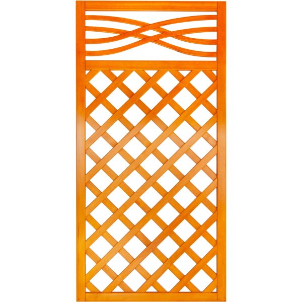 Zaunelement Malaga mit Gitter 180 cm x 90 cm Pinie
