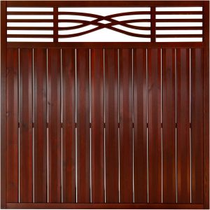 Zaunelement Malaga ohne Gitter 180 cm x 180 cm Braun