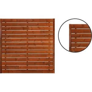 Zaunelement Rodos DIY Braun 180 cm x 180 cm