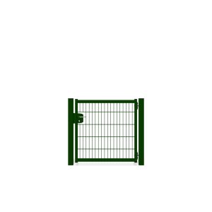 Zaunguru Gartentür Berlin Höhe 103 cm Breite 122.9 cm Farbe RAL 6005 Öffnungswinkel 180