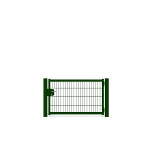 Zaunguru Gartentür Berlin Höhe 83 cm Breite 149.7 cm Farbe RAL 6005 Öffnungswinkel 180