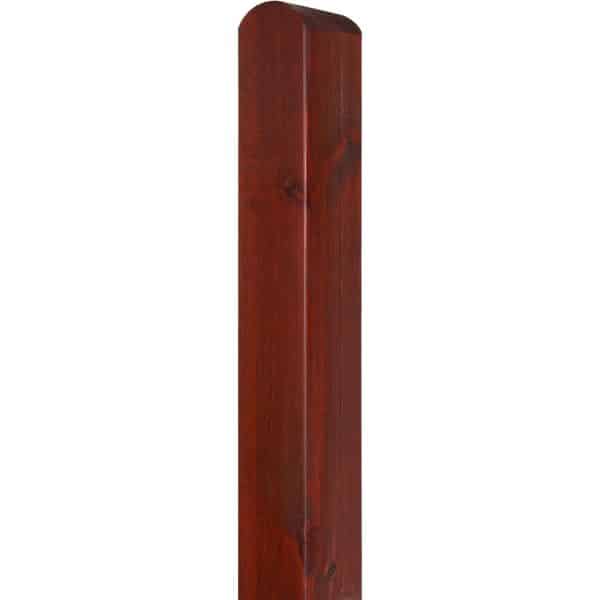 Zaunpfosten Glatt 9 cm x 9 cm x 135 cm Braun
