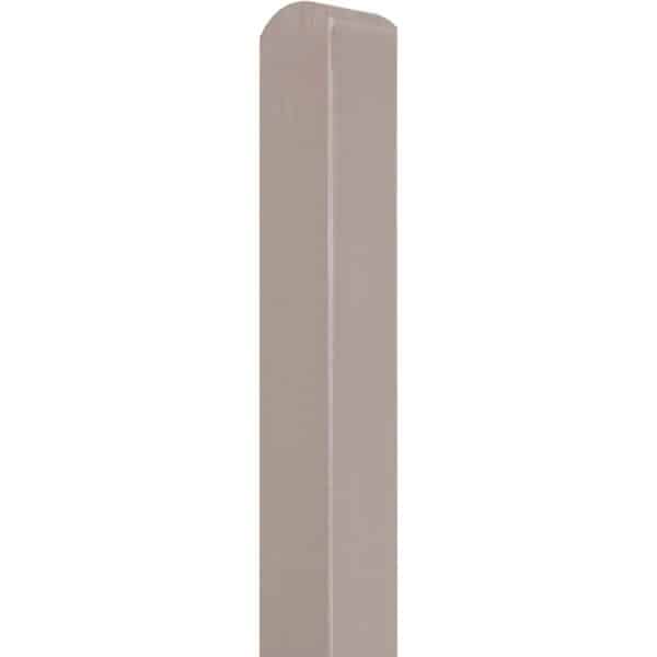 Zaunpfosten Glatt 9 cm x 9 cm x 185 cm Grau