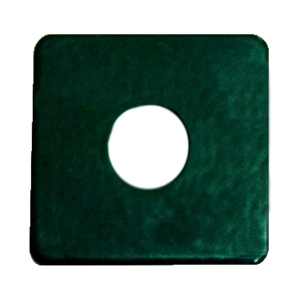 Zaunpfosten Klemmplättchen 31 mm x 26 mm x 2 mm Moosgrün