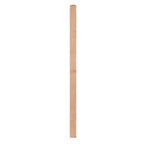 Zaunpfosten Quadra natur 9 cm x 9 cm x 185 cm Natur Lackiert