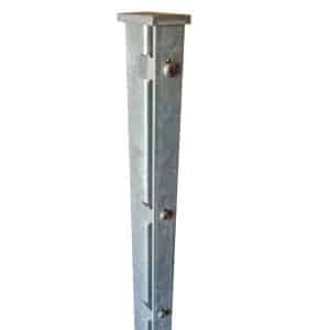 Zaunpfosten für Doppelstabmatten Abdeckleiste Zink 6 cm x 4 cm x 240 cm