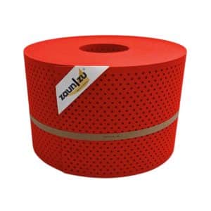 zaunzu Sichtschutz PP Premium gelocht 15 Prozent Streifen Rot 50m