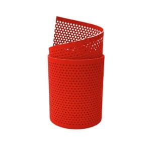 zaunzu Sichtschutz PP Premium gelocht 20 Prozent Streifen Rot 2
