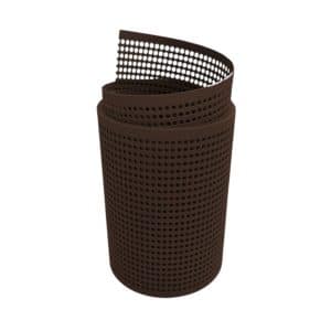 zaunzu Sichtschutz PP Premium gelocht 30 Prozent Streifen Braun 2