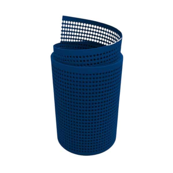 zaunzu Sichtschutz PP Premium gelocht 30 Prozent Streifen Enzianblau 2
