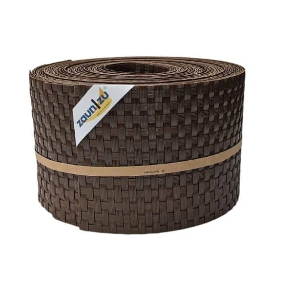 zaunzu Sichtschutz Rattan für Doppelstabmatten UV-beständig Braun 10x 2