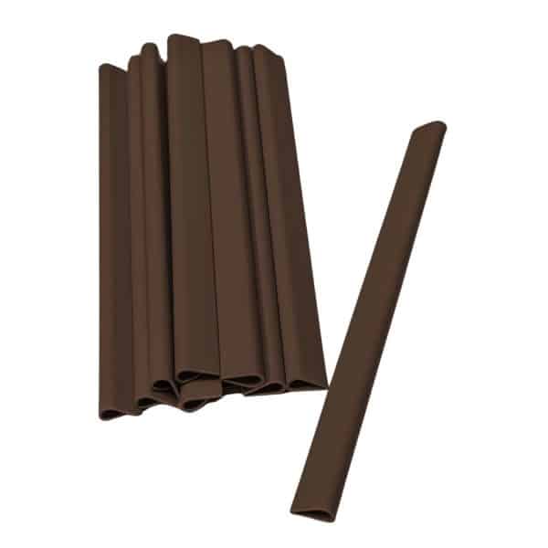 zaunzu Zaunzubehör Klemmschiene Clip Befestigung für Zaunblende & Windschutz Braun